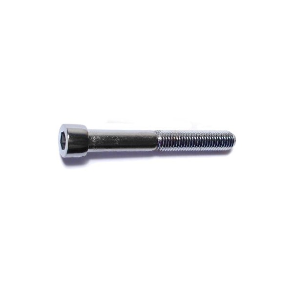 Midwest Fastener 1/4"-28 Socket Head Cap Screw, Chrome Plated Steel, 2 in Length, 10 PK 79752 - main